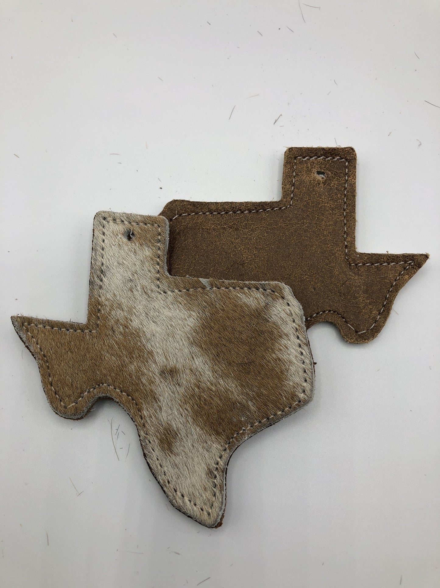 Rescentable Leather - Texas shape Hair on Hide