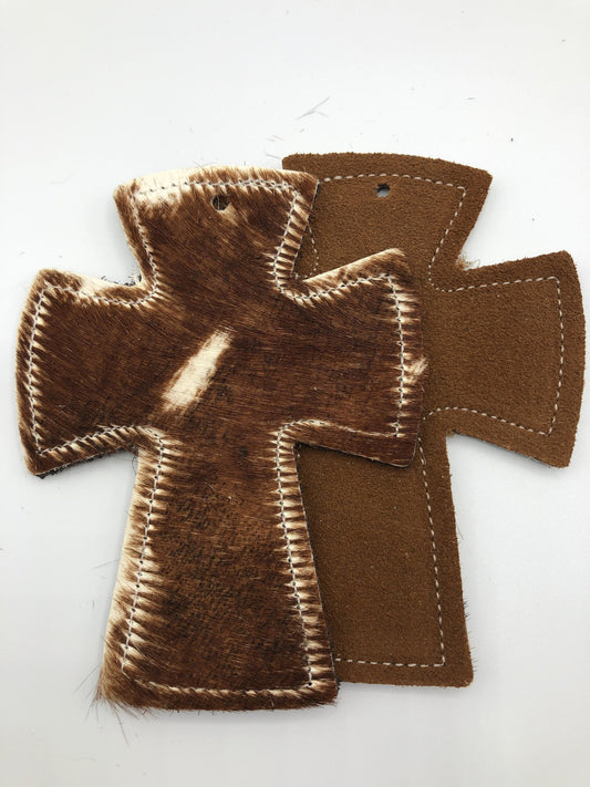 Rescentable Leather - Cross shape Axis deer print