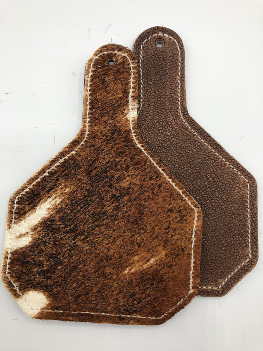 Rescentable Leather - Ear Tag shape Axis deer print