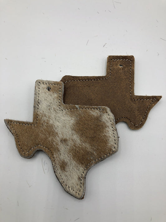 Rescentable Leather - Texas shape Hair on Hide